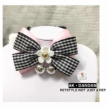 Аксессуар ручной работы, чокер, ожерелье, галстук-бабочка с бантиком, колокольчик на солнечной энергии, домашний питомец, кот, подсолнух