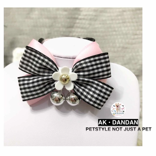 Аксессуар ручной работы, чокер, ожерелье, галстук-бабочка с бантиком, колокольчик на солнечной энергии, домашний питомец, кот, подсолнух