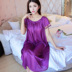 Siêu lớn kích thước nightdress nữ mùa hè 300 pound phụ nữ mang thai cộng với phân bón để tăng 230 lỏng kích thước lớn mang thai băng lụa dài đồ ngủ Đêm đầm