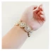 99 carat Thời trang châu Âu và Mỹ sáng bóng thương hiệu vòng đeo tay nhân tạo pha lê vàng thương hiệu nữ (OX) vòng dâu tằm cho bé Vòng đeo tay Cuff