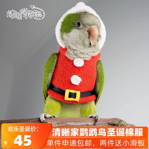 Прозрачные попугаи птицы осень и зима Hermore теплой одежда сервер, настраиваемая по всему рождественскому серверу, бесплатная доставка