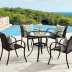 Ghế ngoài trời Wicker Bàn và ghế ban công năm mảnh Sân và bàn ghế American Cafe Bàn ghế mây giải trí ghế hồ bơi ngoài trời Bàn ghế ngoài trời / sân