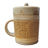 Jinggang Mangosteen Craft Products Bamboo Cup Cun Cug Fu Tea Cup Carbinized Bamboo Cup Carba Contles