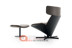 Bắc âu thiết kế nội thất Lounge Chair giải trí ghế ngồi có thể ngả da duy nhất ghế xoay Đồ nội thất thiết kế