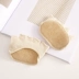 Cotton cao gót vớ vô hình nông miệng nửa palm socks ngón chân cái đệm mặc bị rò rỉ toe pad nửa năm vớ ngón tay