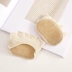 Cotton cao gót vớ vô hình nông miệng nửa palm socks ngón chân cái đệm mặc bị rò rỉ toe pad nửa năm vớ ngón tay tất nam đẹp Vớ mắt cá chân