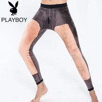 Quần nam Playboy ấm cộng với nhung dày bó sát quần trẻ trung quần dài quần dài quần size lớn quần nam mùa đông quần áo giữ nhiệt