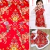 Trung Quốc phong cách sườn xám gấm lụa vải quần áo thực sự handmade đầu vải vải lụa vải - Vải vải tự làm Vải vải tự làm