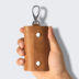 Handmade da bò da chìa khóa xe túi retro công suất lớn đa chức năng nam giới và phụ nữ eo treo keychain thủy triều móc chìa khóa đẹp Trường hợp chính