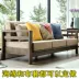 Mật độ cao sofa bọt đệm tùy chỉnh cửa sổ và gỗ dày và cứng gụ lưng ghế bộ vải lanh - Ghế đệm / đệm Sofa