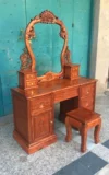 Туалетный столик из Мьянмы из розового дерева для спальни, комплект, мебель из натурального дерева, розы, 2 предмета
