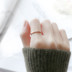 Gió lạnh đơn giản đỏ hồng 18k vàng hồng bằng thép ngón trỏ bằng ngón tay không phai màu Nhật Bản và Hàn Quốc rất đẹp nhẫn vàng tây Nhẫn