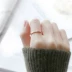 Gió lạnh đơn giản đỏ hồng 18k vàng hồng bằng thép ngón trỏ bằng ngón tay không phai màu Nhật Bản và Hàn Quốc rất đẹp