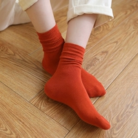 (Трансграничная торговля), японские трикотажные носки, комфортные удерживающие тепло гольфы, из ворсистого хлопка, средней длины