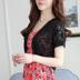 Hoang dã nhỏ khăn choàng mùa hè ren openwork cardigan vest mỏng bên ngoài ngắn tay kích thước lớn áo ngắn ngắn nữ quần áo chống nắng áo nữ đẹp Áo khoác ngắn