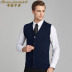 Mùa thu và mùa đông áo len nam len cashmere màu rắn áo len vest áo len vest vest thanh niên áo vest len nam Dệt kim Vest