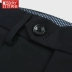 Quần nam màu đỏ đậu nam kinh doanh đang được đổi mới thẳng quần màu rắn phù hợp với quần 3307 quần tây đen nam Suit phù hợp