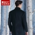 Hodo đậu đỏ nam mùa thu và mùa đông kinh doanh mới giản dị đơn giản tính khí của người đàn ông áo len lông 018 S áo khoác nam hàng hiệu Áo len