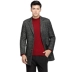 Đậu đỏ nam áo mùa xuân kinh doanh bình thường tính khí tối giản phù hợp với cổ áo len coat coat nam 2057 Áo len