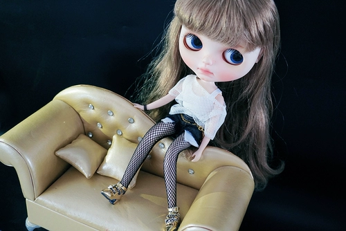 [Jiu jiu] Черно -белая сетка набор Blyth Small Cloth Licca Azone
