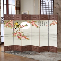 Tùy chỉnh 
            mới theo phong cách Trung Quốc bằng gỗ nguyên khối màn hình vách ngăn lối vào phòng khách gấp di động màn hình gấp phòng ngủ che chắn hộ gia đình tiết kiệm vách nhựa nhà vệ sinh