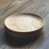 Phong cách Nhật Bản đơn giản màu rắn cao su tự nhiên gỗ tròn tấm gỗ đĩa món ăn món ăn món ăn rắn bộ đồ ăn bằng gỗ 15cm Tấm