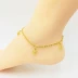 2019 mới Việt Nam cát vàng chuyển hạt vòng chân nữ phiên bản Hàn Quốc cá tính đơn giản 24K đồng xu vàng trang sức hoang dã - Vòng chân Vòng chân