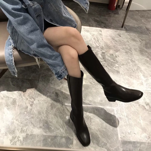 Эластичные высокие сапоги, 2020, по фигуре