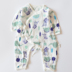 Quần áo sơ sinh cotton dài tay dính liền quần áo bé sơ sinh nửa người jumpsuit bướm quần áo nam và nữ romper mùa hè - Áo liền quần quần áo trẻ sơ sinh cao cấp Áo liền quần