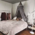 Ins Bắc Âu len bóng giường lớp phủ cô gái trái tim giường lều phòng trẻ em trần lều trò chơi lều chụp ảnh màu xám bột giường lớp phủ