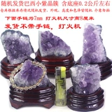 Специальное предложение Uruguay Natural Amethyst Cluster Decorative Amethyst Hole Agate Polycanhuma грубая грубая цемент без цемента