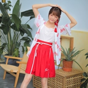 Xu Jiao Bộ sưu tập lông vũ Han Han cải tiến thời trang Mùa hè Mới của phụ nữ Red Bridge Bộ thời trang ba mảnh