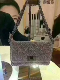 Черные бусины, маленькая маленькая сумка клатч, сумка на одно плечо, 3 мес., на цепочке