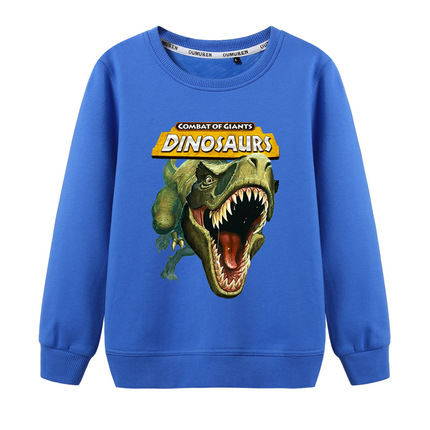 儿童女男童打底衫霸王龙童装春秋恐龙套头卫衣运动卫衣休闲衣服装