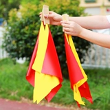 Панельный квадратный шарф красный шелк профессиональный бамбуковый фестиваль Board Fast Board Bamboo Board (пара из 4 штук) танцевальная доска для детей быстро