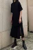 Trung Sơn trang phục nữ tối màu đen quần áo phụ nữ áo nút áo sườn xám Nhật Bản Yamamoto gió mùa hè áo đen mùa thu - Áo sơ mi Áo sơ mi