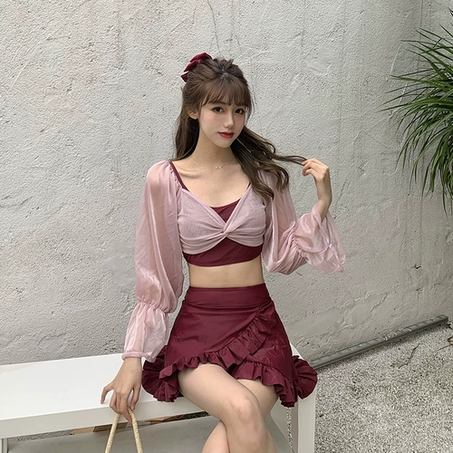 Японский раздельный сексуальный купальник для школьников, по фигуре, защита от солнца