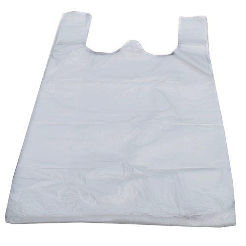 Большая портативная белая сумка, жилет, шоппер, пакет, увеличенная толщина