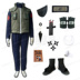 Hot cờ Kakashi cosplay quần áo Naruto nam quần áo trên vest vest giày bảo vệ toàn bộ ero cosplay Cosplay