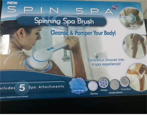 Новая водонепроницаемая электрическая массажная ванна с помощью Span Spa TV, мультифункциональная длинная ручка, втирание назад, купание для мытья лица устройства