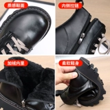 Martens, демисезонные короткие сапоги в английском стиле, из натуральной кожи, коллекция 2023, в британском стиле, мягкая подошва, подходят для подростков, большой размер
