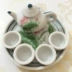 Thống Tongzi Gongfu Tea Set Đồ Chơi Trẻ Em Nhà Gốm Mini Bộ Trà Đặt Quà Tặng Nhỏ đồ chơi nấu ăn cho bé Đồ chơi gia đình