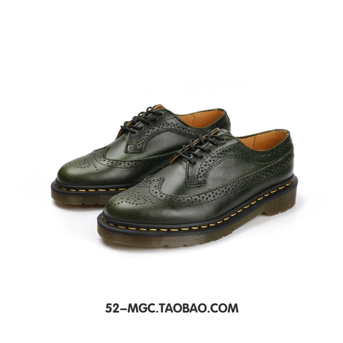 Martens, японские низкие кожаные туфли подходит для мужчин и женщин для отдыха для кожаной обуви, воловья кожа