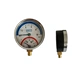Máy đo áp suất làm nóng sàn, máy đo áp suất phân phối nước 2 phút 4 phút 1 inch hiển thị kép nhiệt độ áp suất lửa vòi đo áp suất nước nhiệt độ 