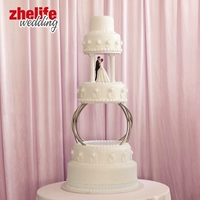 Много -слойная моделирование торт башня с куклой творческий день рождения свадебный свадебный свадебный фальшивый торт бутик