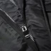 Áo khoác nam GXG Slim Slim đơn giản màu đen dài cotton # 64108007 áo gió nam Áo gió