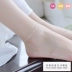Vòng chân nữ Hàn Quốc phiên bản của sinh viên đơn giản Sen Sở bạn gái s925 sterling silver chuông 2018 new red rope retro vòng chân lắc chân nữ bạch kim Vòng chân