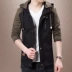 Thu đông nam thanh niên thời trang mới giản dị đứng cổ áo khoác Hàn Quốc Slim size áo khoác cotton lớn