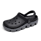 Женские тапочки в стиле Crocs подходит для мужчин и женщин, нескользящая пляжная обувь на платформе, подходят для носки на улице, большой размер, для влюбленных