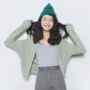 EAL lông 2018 mùa thu Hàn Quốc của phụ nữ áo len màu rắn áo len dệt kim hoang dã áo khoác nữ cardigan L93 áo len kiểu hàn quốc cực đẹp